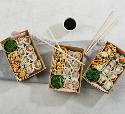 Salmon Avocado Roll Sushi Box
